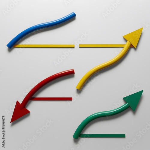 Set of Gradient Arrows