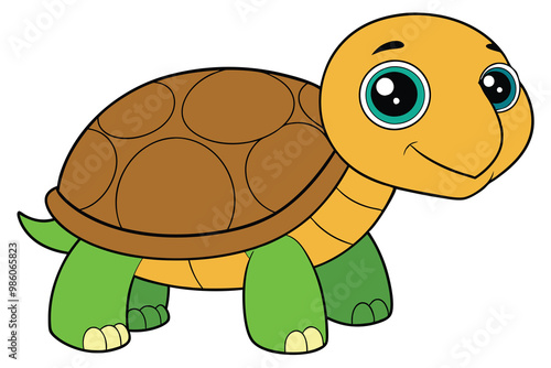 Turtle on white background Q.eps