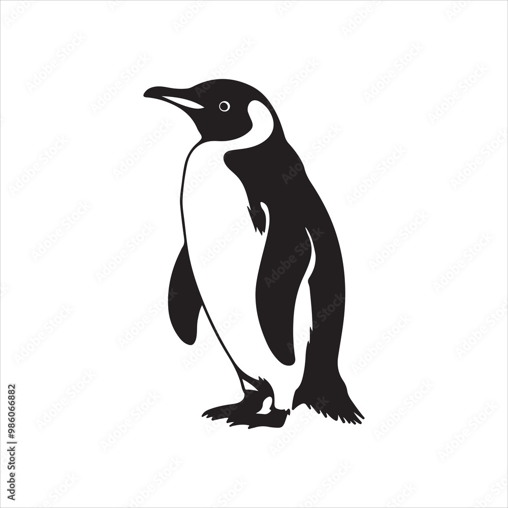 Obraz premium set of Penguin silhouettes 