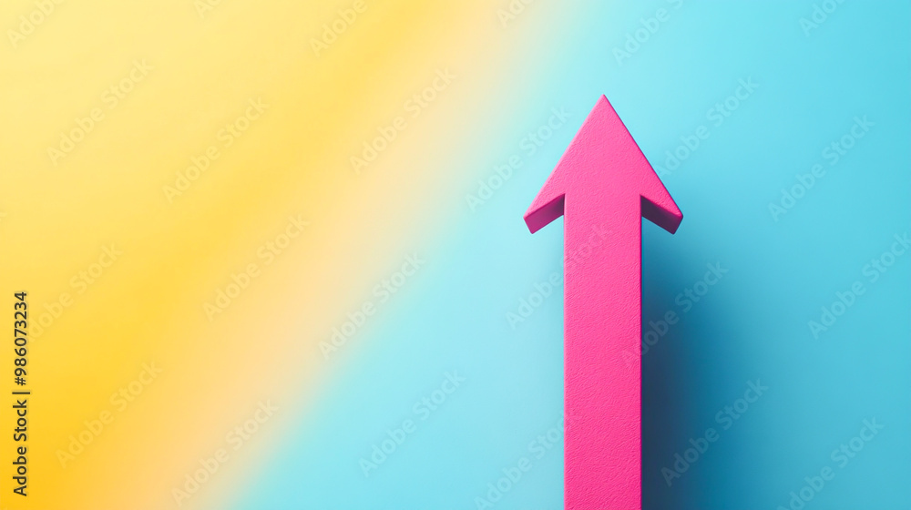 Vibrant Arrow Symbolizing Growth and Progress Vibrant Arrow Symbolizing Growth and Progress