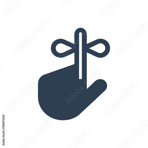Hand With Bandage Icon, hunted finger with bandage icon