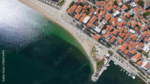 Aerial view of Avsa island, Turkey. Avsa Island view from sea in Turkey. photo