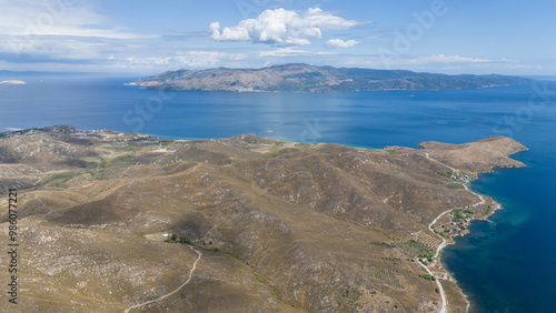 Aerial view of Avsa island, Turkey. Avsa Island view from sea in Turkey. photo