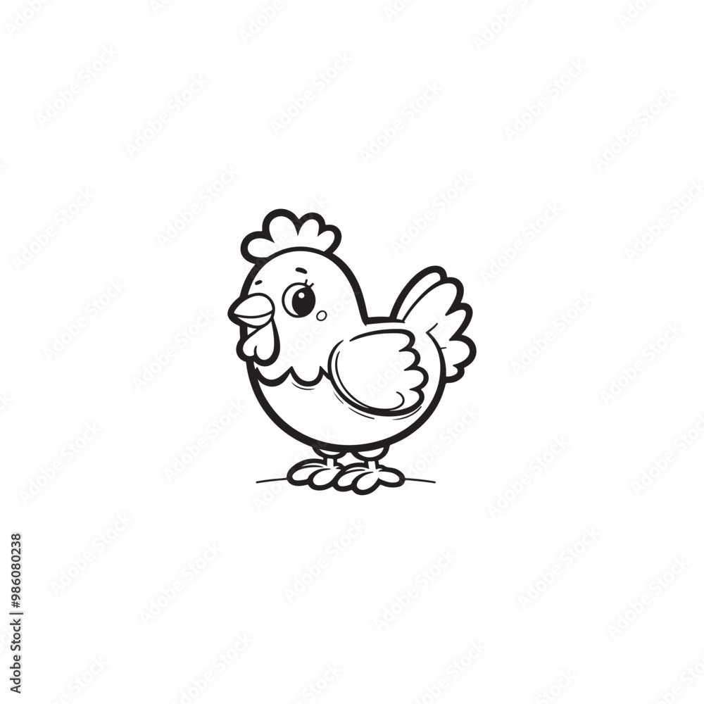 Baby Chicken Farm Character Nursery Art Vector Illustration. Baby Chicken Farm Character Nursery Art Vector Illustration.