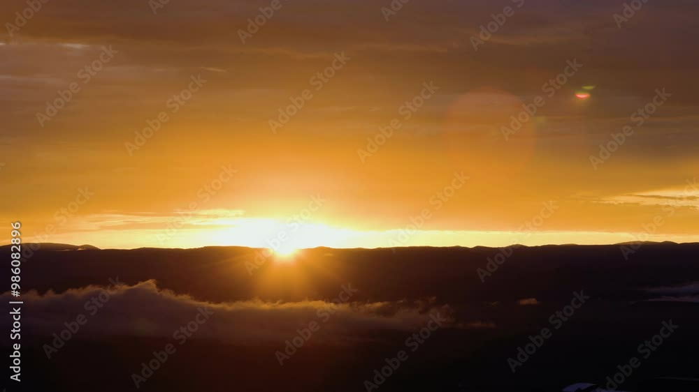 Beautiful Rain Clouds and Virga over Desert Landscape at Dawn Timelapse Beautiful Rain Clouds and Virga over Desert Landscape at Dawn Timelapse