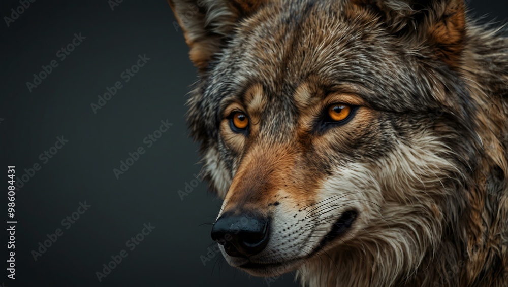 Wolf head vector illustration. Wolf head vector illustration.