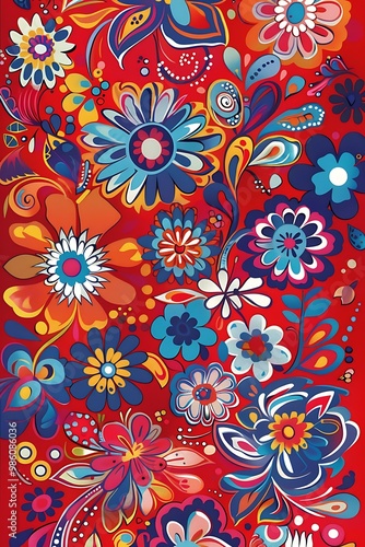 Colorful Floral Pattern Design