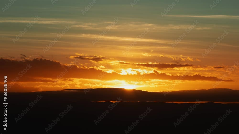 Tranquil Sunset Behind Clouds Timelapse Tranquil Sunset Behind Clouds Timelapse