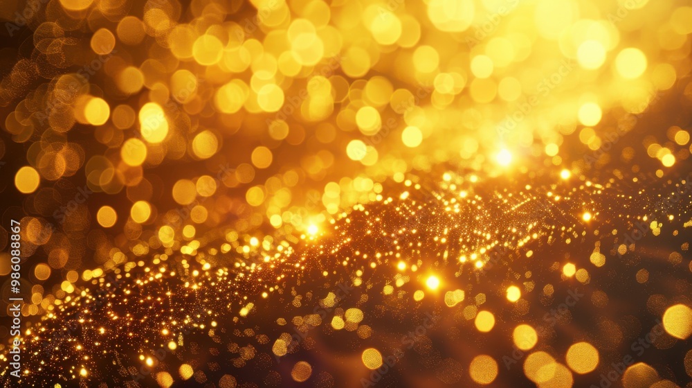 Golden Blurred Particles. Copy Space - stock photo Abstract Golden Particles. Holiday & Christmas Background. Golden Blurred Particles. Copy Space - stock photo Abstract Golden Particles. Holiday & Christmas Background.