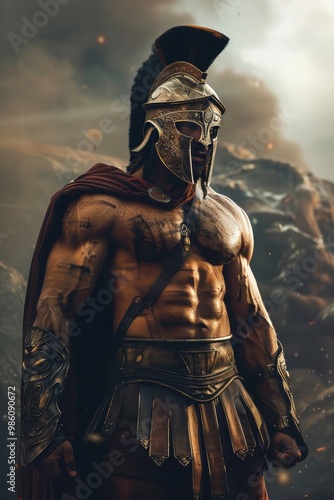Fierce Spartan warrior