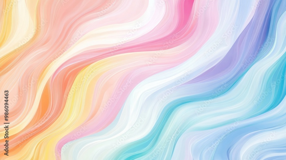 Obraz premium Colorful and vibrant background with wavy lines