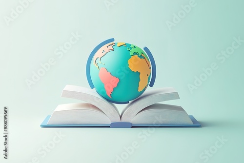 Illustration of books stack. School item. Education image for design.