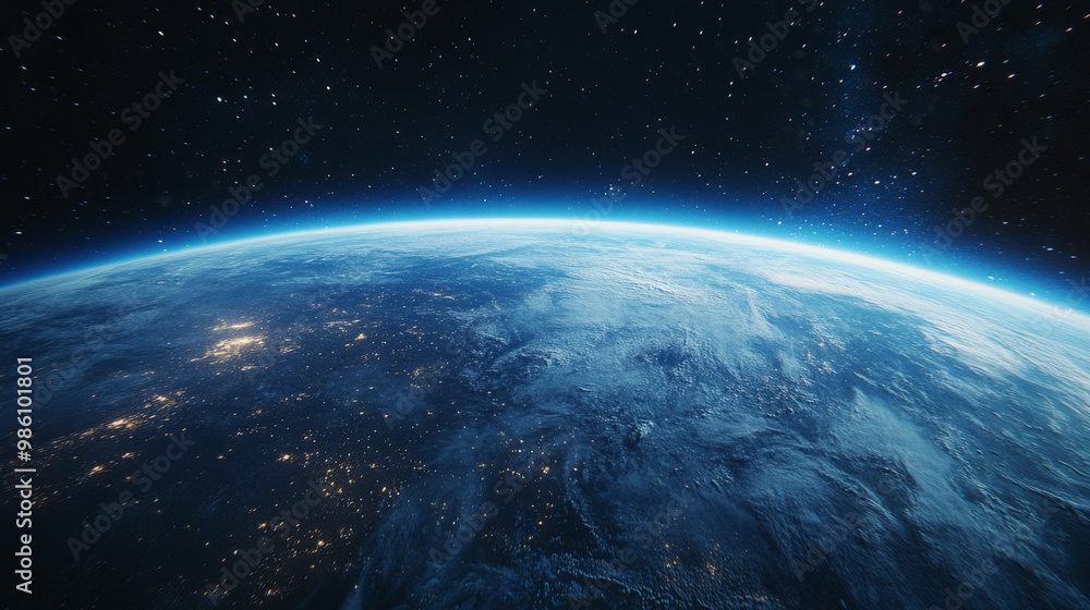 Obraz premium Earth, space, Earth from space