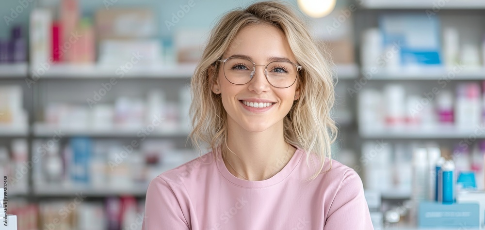 A smiling representative offering personalized advice in a store, emphasizing facetoface service A smiling representative offering personalized advice in a store, emphasizing facetoface service