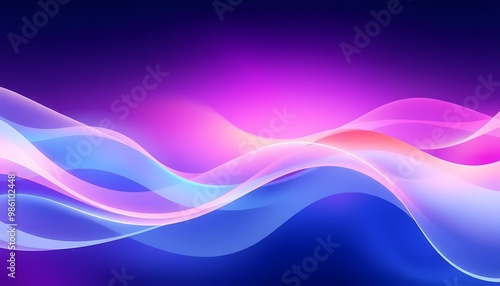 Wallpaper Mural abstract violet background with waves Torontodigital.ca