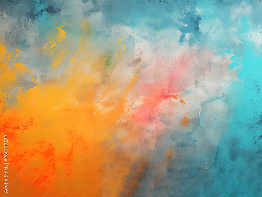 Obraz premium Wonderful Colorful grungy concrete wall background