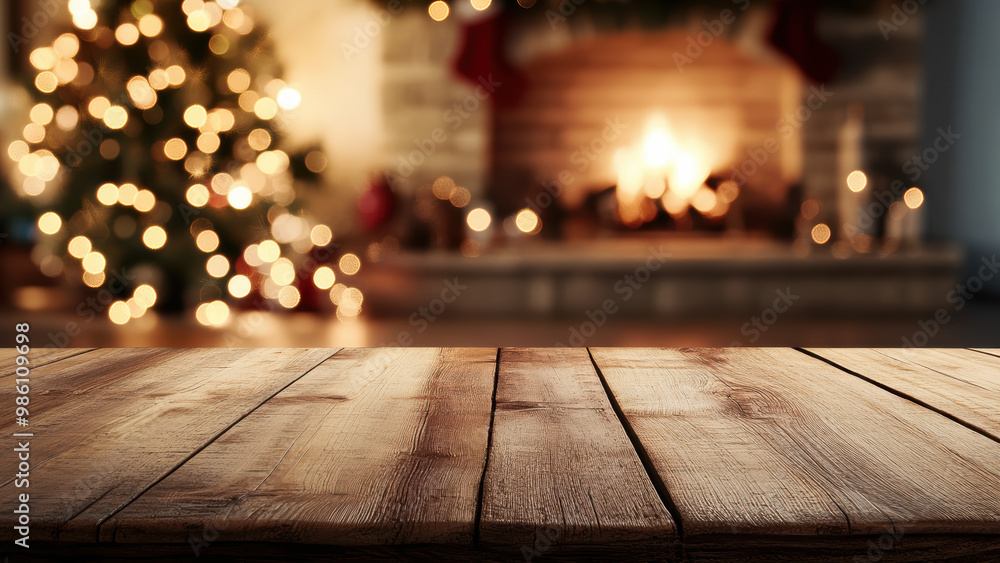 Cozy Christmas living room with fireplace and decorated tree, perfect for festive holiday designs. Cozy Christmas living room with fireplace and decorated tree, perfect for festive holiday designs.