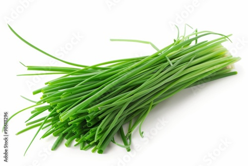 A fresh Chives isolated on white