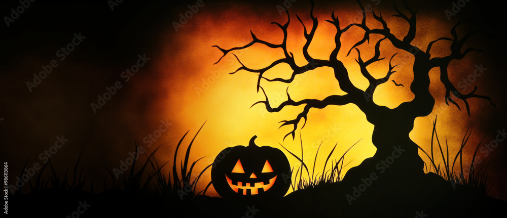 Halloween pumpkin event background, Dark scene black with smoke, at night jungle, Halloween party, jack lantern decorations, Happy family
Halloween pumpkin event background, Dark scene black with smoke, at night jungle, Halloween party, jack lantern decorations, Happy family