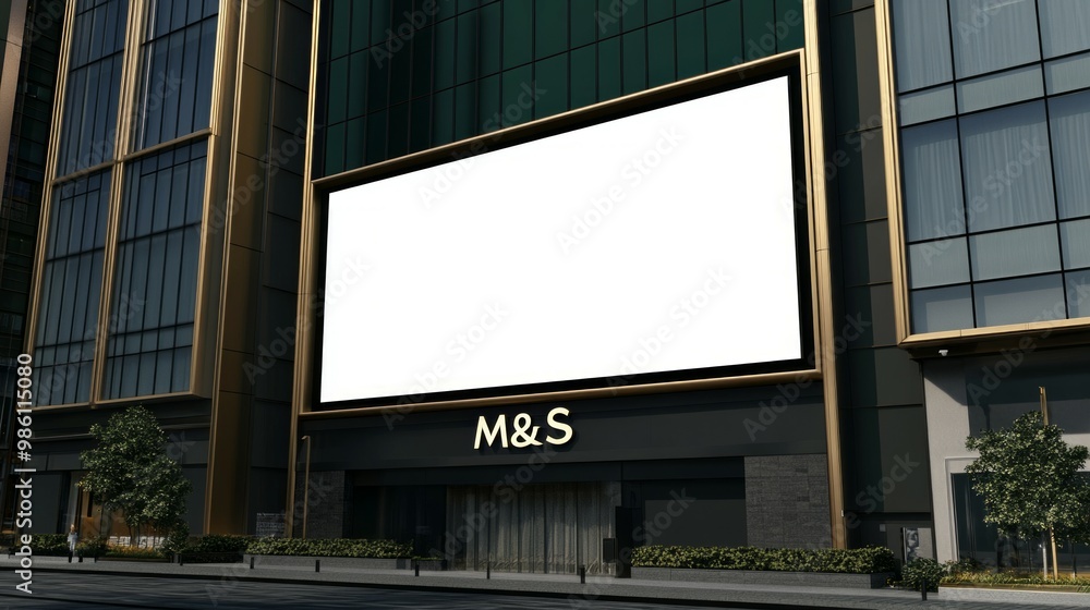 a big blank white billboard a big blank white billboard