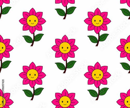 seamless pattern with flowers