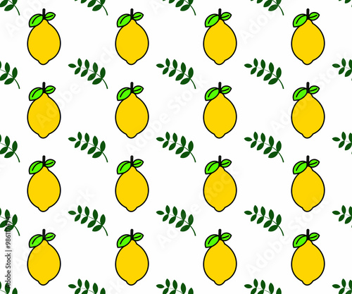 seamless pattern with lemon