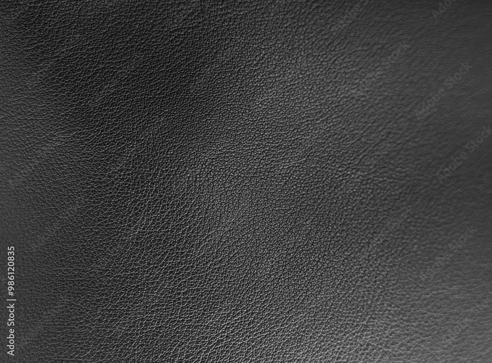 Black leather, closeup view of material texture Black leather, closeup view of material texture