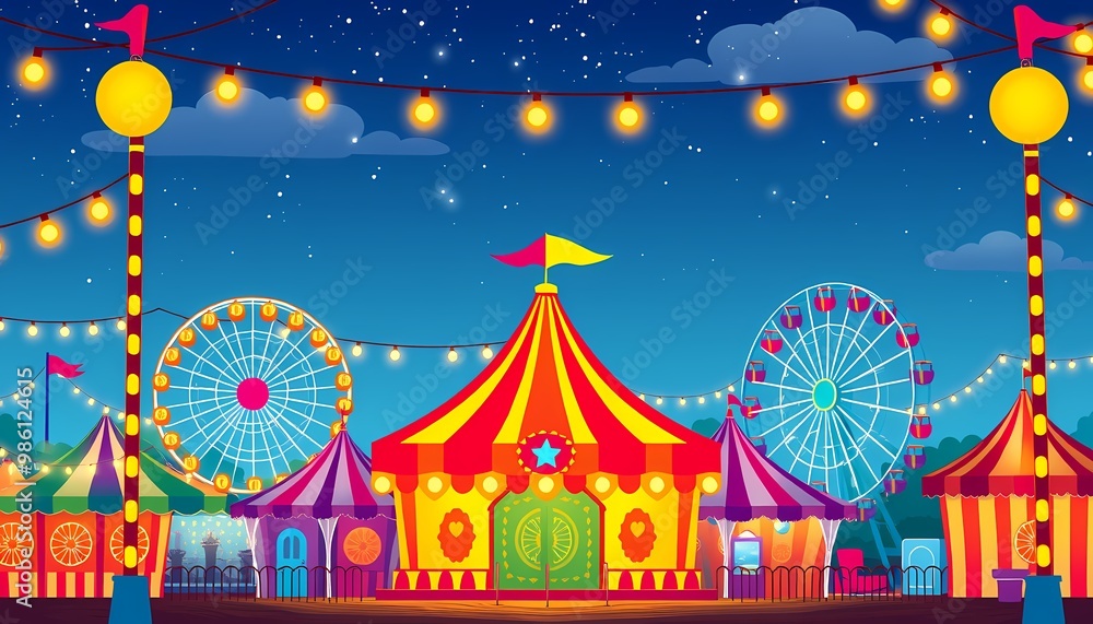 circus tent on the night circus tent on the night