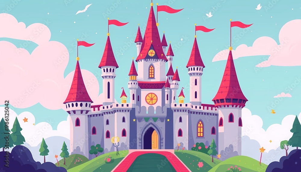 fairy tale castle vector fairy tale castle vector