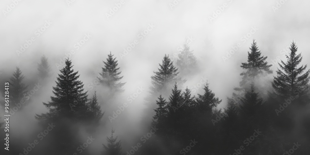 forest shrouded in mist forest shrouded in mist