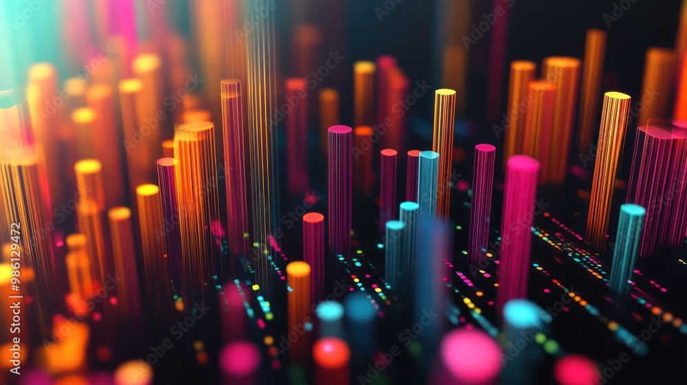 Abstract colorful glowing lines in a grid pattern. Abstract colorful glowing lines in a grid pattern.