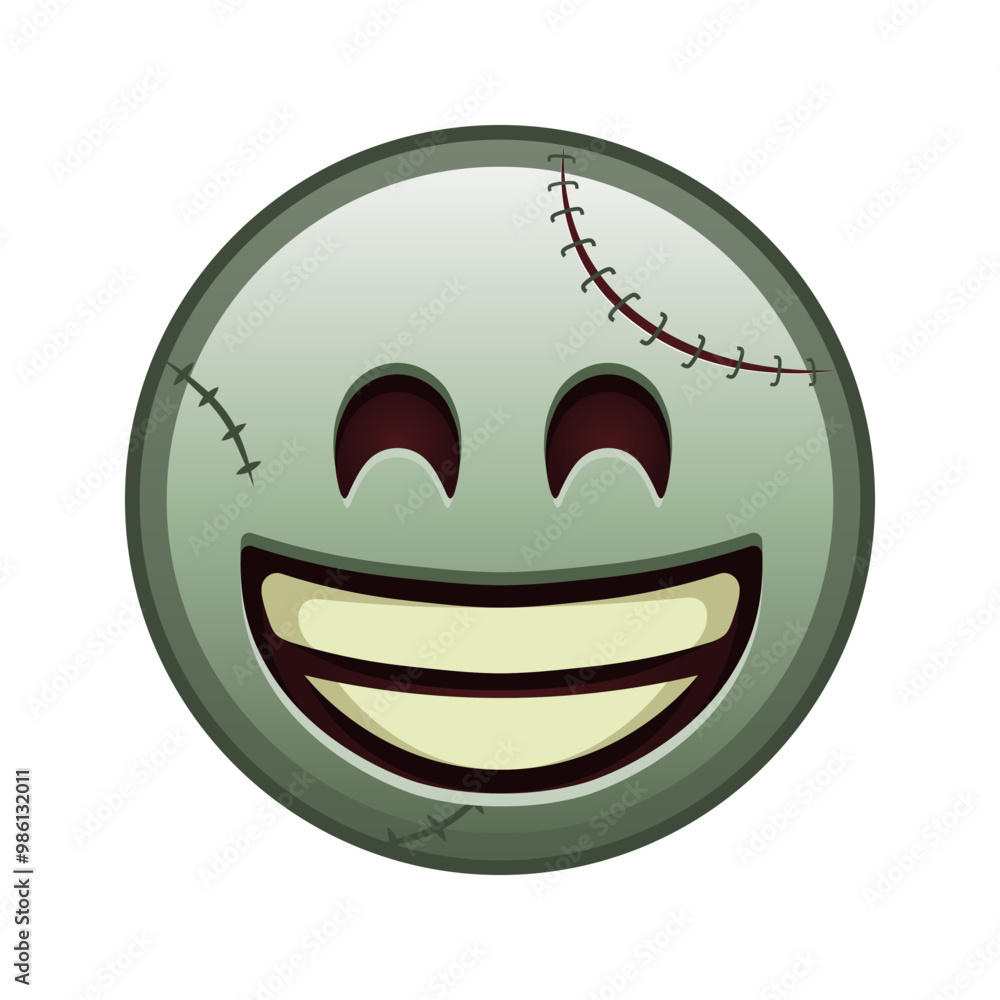 Grinning face with laughing eyes Large size of zombie halloween emoji Grinning face with laughing eyes Large size of zombie halloween emoji