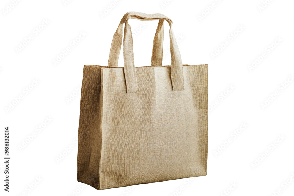 Heavyduty reusable shopping bag, reinforced stitching, sustainable and ecoconscious, on solid white background, single object., Heavyduty reusable shopping bag, reinforced stitching, sustainable and ecoconscious, on solid white background, single object.,