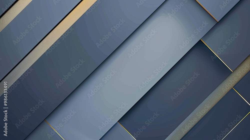 Grayish-blue to navy abstract backdrop with diagonal gold and silver intersecting stripes Grayish-blue to navy abstract backdrop with diagonal gold and silver intersecting stripes
