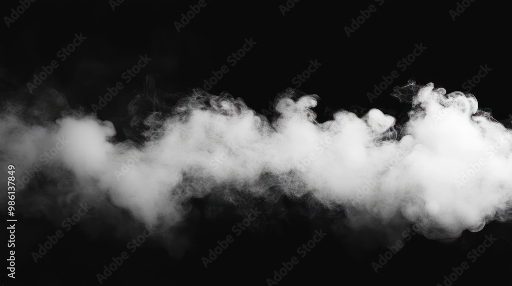 A wispy cloud of white smoke against a black background, creating a dramatic effect. A wispy cloud of white smoke against a black background, creating a dramatic effect.