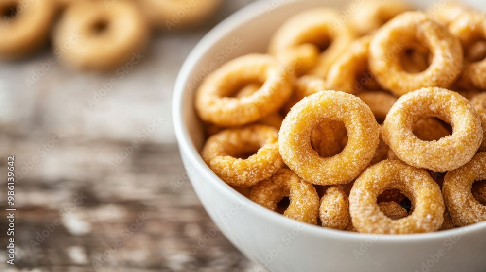 Cereal rings breakfast. Generative AI Cereal rings breakfast. Generative AI