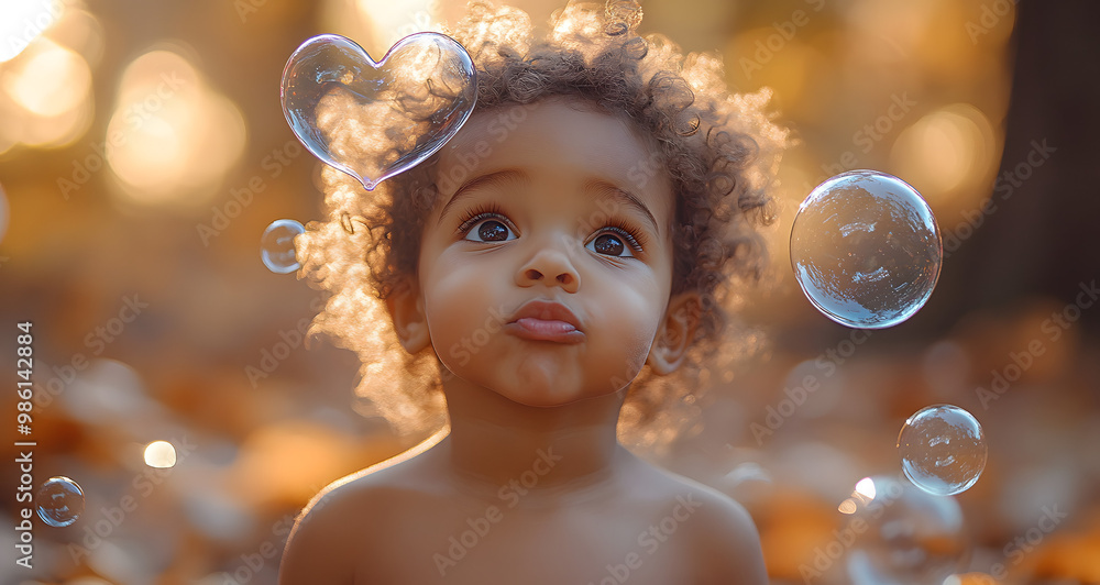A Young Child Blowing Soap Bubbles in the Shape of a Heart, Capturing the Essence of Childhood Joy and Innocence in a Beautiful Outdoor Scene
A Young Child Blowing Soap Bubbles in the Shape of a Heart, Capturing the Essence of Childhood Joy and Innocence in a Beautiful Outdoor Scene