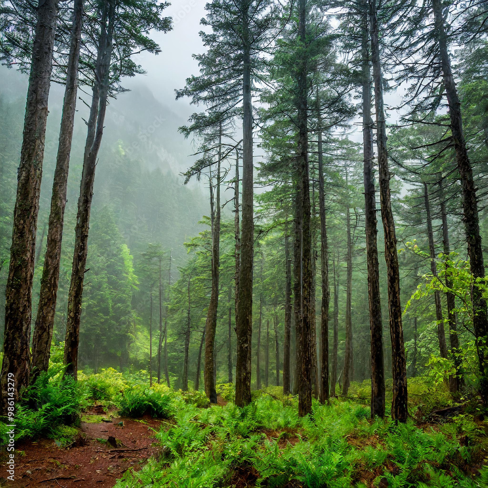 Obraz premium forest in the morning