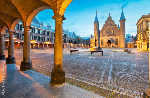 The Hague, Netherlands at Dawn