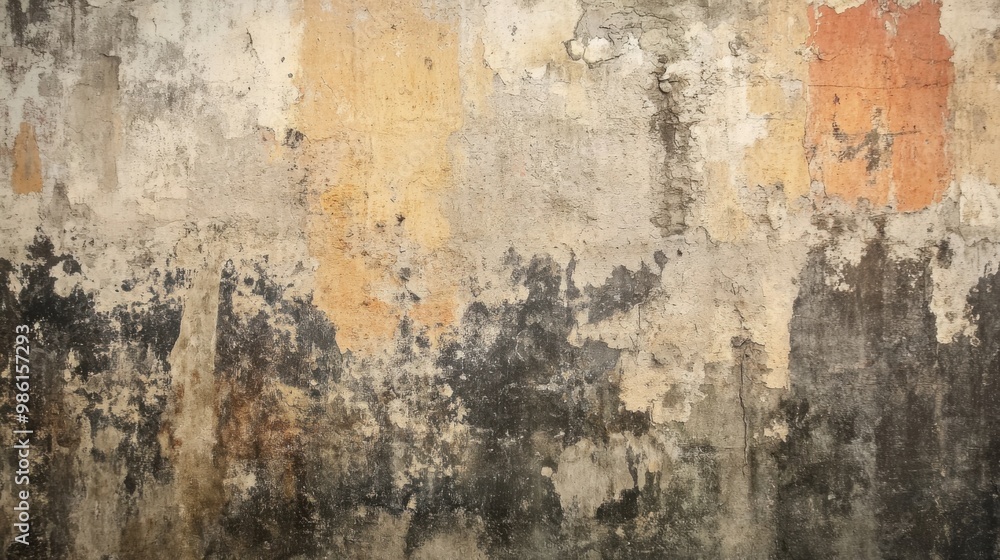 Wall grunge texture. Generative AI Wall grunge texture. Generative AI