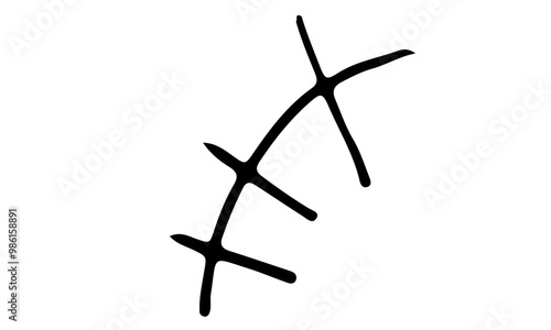 笑い　漫符マーク　ワイワイ