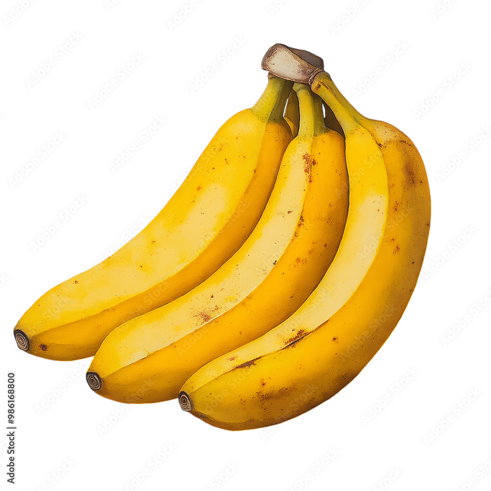 Banana on transparent background Banana on transparent background