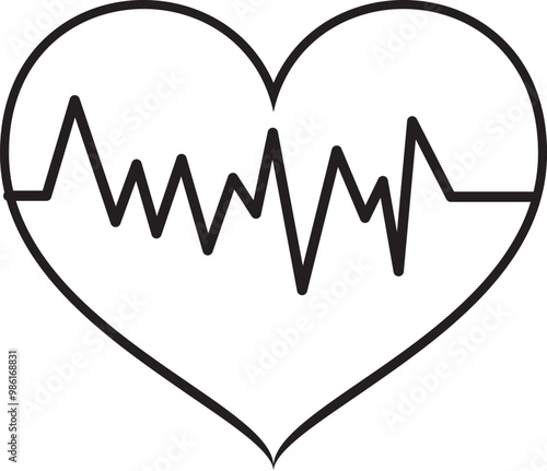  Heart beat. Heart rate heart and heartbeat Electrocardiograph monitor of cardio rhythm. Signal of Heart pulse in monitor.