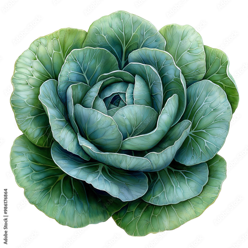 Fototapeta premium cabbage isolated on transparent background