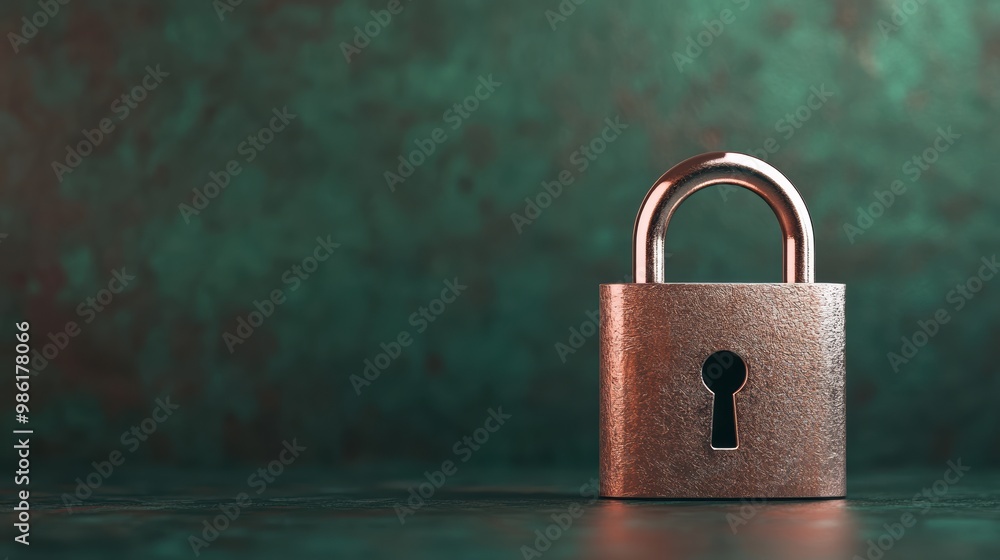 Fototapeta premium Conceptual image of a lock surrounded by encrypted code, symbolizing secure password protection