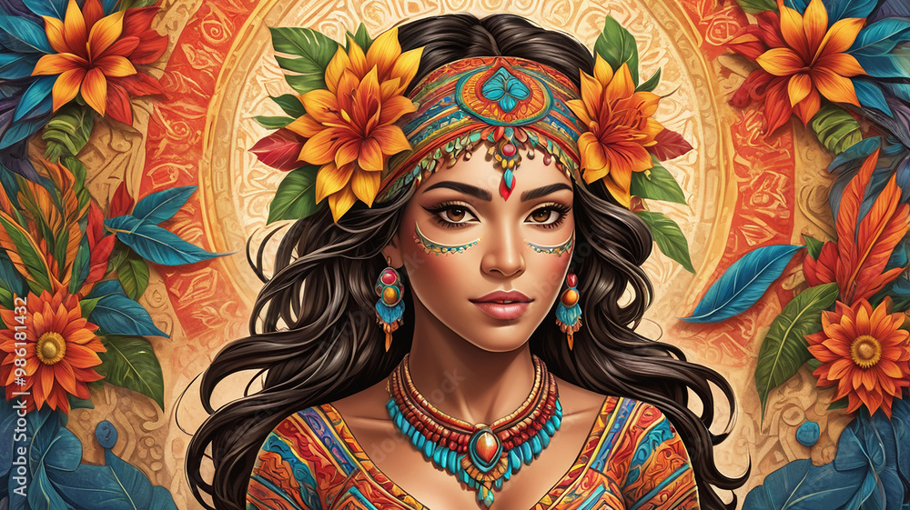 Fototapeta premium Hispanic Heritage Month, celebrating culture