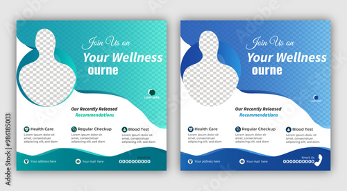 Modern Medical Social Media Post Design