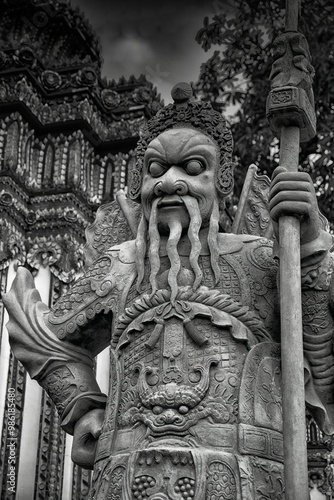 Most recognizable landmark and famous travel destination Bangkok Thailand temple Wat Arun illustrating traditional Buddhist culture and religion in Asia, Thailand