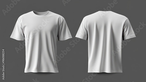 White T-shirt mockup. Generative ai transparent background