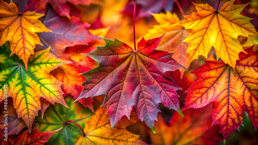 Vibrant abstract autumn leaves pattern close-up , nature, beauty, colorful, vibrant, abstract, autumn, leaves, foliage, close-up Vibrant abstract autumn leaves pattern close-up , nature, beauty, colorful, vibrant, abstract, autumn, leaves, foliage, close-up
